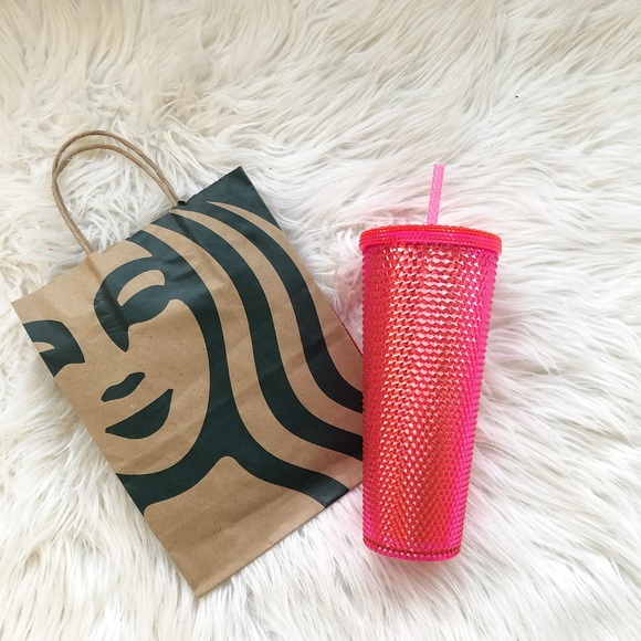 Starbucks Hot Neon Pink studded tumbler - Picture 3 of 5